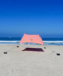Neso Tents Beach Tent with Sand Anchor, Portable Canopy Sun Shelter, 7 x 7ft - Patented Reinforced Corners - Coral by TinyTreasures Baby Boutique
