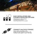 Enbrighten LED Outdoor String Lights 48ft Soft Warm White Patio Lights with Ultra-Durable Shatterproof and Waterproof Acrylic Bulbs for Balcony, Backyard, Porch, Gazebo, Deck, Party and Market, 35631 by CozyNest Decor