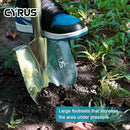 CYRUS Garden Shovel for Digging, 28 Inches in Total Length, Mini D-Shape Heavy Duty Shovel with Serrated Edges, Suitable for Garden, Lawn and Outdoor Camping by GreenHaven Gardens