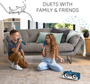 MASINGO Shark Karaoke Machine for Kids, Children and Toddlers with 2 Wireless Bluetooth Microphones, Portable PA Speaker Includes Lyrics Display Phone Holder, TV Cable and Singer Vocal Removal Mode by TinyTreasures Baby Boutique