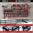 48" Large Power Tools Organizer Wall Mount,12 Drill Holder for Garage, Workshop Heavy Duty Storage Rack by GreenHaven Gardens