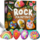 JOYIN Rock Painting Kit for Kids, Arts and Crafts for Girls & Boys Ages 6-12, DIY Supplies for Painting Rocks, Easter Craft Kits Art Set, Toddler Birthday Christmas Presents, Family Indoor Activity by TinyTreasures Baby Boutique