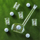 Golf Whiskey Decanter Set with 4 Golf Ball Shot Glasses, Unique Golf Gifts for Men Women, 750ml Golf Themed Liquor Dispenser, Golf Club Drink Dispenser for Bourbon, Scotch, Vodka, Tequila by CozyNest Decor