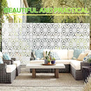 Outdoor Privacy Screen,72" H×47" W Metal Privacy Screen, Freestanding Privacy Fence Panels for Patio by GreenHaven Gardens