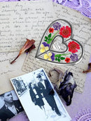 KY&BOSAM Heart Suncatcher In Loving Memory Memorial Gift for Loss of Loved One Unique Sympathy Gift Idea Real Flower Suncatcher Bereavement Grief Gift Box for Loss of Mom Friend Son Daughter Dog Decor by GreenHaven Gardens