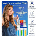 Express Water Reverse Osmosis Alkaline Ultraviolet Water Filtration System – 100 GPD (Deluxe Chrome Faucet) by CozyNest Decor