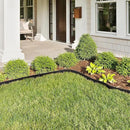 KOL Galvanized Steel Flexible Garden Lawn Edging, 10-Pack Black Metal Landscape Edging Strips - Heavy Duty Hammer-in Border with 11 Clips - 16-Gauge - 40" L x 4.5" H (33FT Total Length) by GreenHaven Gardens