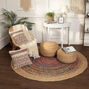 REDEARTH · Jute Circular Low Pouf Ottoman - Braided Pouffe Accent Sitting Round Footrest for Living Room, Bedroom, Nursery, kidsroom, Patio, Gym; 100% Jute Set of 2 (18"x18"x10"; Natural) by CozyNest Decor