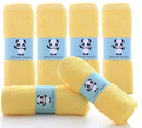 HIPHOP PANDA Baby Washcloths, Rayon Made from Bamboo - 2 Layer Ultra Soft Absorbent Newborn Bath Face Towel - Reusable Baby Wipes for Delicate Skin - Yellow, 6 Pack by TinyTreasures Baby Boutique
