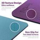 Extra Thick Exercise Yoga Mat with Strap - 2/5 Inch (10MM), Non-Slip Workout Mat for Yoga, Pilates, and Floor Exercises by TinyTreasures Baby Boutique