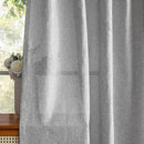 MYSKY HOME 90 Inches Long Living Room Curtains 2 Panels Boho Semi Sheers Light Filtering for Bedroom Windows, Linen Look Texture Soft Touch Country Back Tab, 50" Wide x 90" Long, Dove Grey, 2 Panels by CozyNest Decor