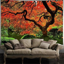 FENDROM Lakeside Red Tree Print Tapestry Nature Old tree Wall Hanging Decorative Psychedelic Scenic Tree Headboard Bedspread Tapestries for Bedroom Living Room Decor by CozyNest Decor