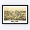 Vintage Map of Alburtis, Pennsylvania 1893