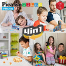 PicassoTiles 103 Pieces 1" Magnetic Toy Building Block Cubes Building Block, 3D Cube Construction Cubes Magnet Sensory Toys Gifts Educational with Free Idea Book for Kid, Boy, Girl & Toddler PMC103 by TinyTreasures Baby Boutique