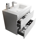 Alice - Bathroom Vanity With Large Storage, Sink Wall Mounted Floating Bathroom Vanity For Modern Bathroom, One-Piece Sink Basin Without Drain And Faucet by HouseOfZazla