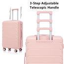 3 Pieces Set 20" / 24" / 28" Spinner Wheel Luggage With Combination Lock by HouseOfZazla