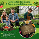 75 Vegetable & Greens Seeds Variety Pack, Garden Seed Starter Kit - Over 44,700 Non-GMO Heirloom Seeds for Planting Vegetables and Greens, Seeds Gift Seed Box with Gardening Supplies, Survival Kit by GreenHaven Gardens