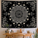 Lunerfex Sun and Moon Mandala Tapestry Boho Tapestry for Bedroom Black and White Tapestries Wall Hanging Living Room Wall Art and Home Decor 44x60 by CozyNest Decor