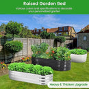 2 Pcs 4.5x2x1ft Oval Raised Garden Bed, Galvanized Raised Beds,Open-Ended Base Metal Raised Planter Beds,Planter Raised Boxes for Vegetables, Flowers,Tool-Free Asse,Rubber Edge by CozyNest Decor