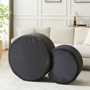 Modern Upholstered Round Coffee Table For Living Room (Set of 2) by HouseOfZazla