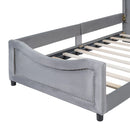 Upholstered Daybed With Classic Stripe Shaped Headboard by HouseOfZazla