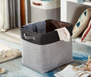DECOMOMO Extra Large Storage Baskets 54.5L Fabric Storage Bins for Organizing Linen Closet, Toys, Nursery (Grey and Black, XXXL - 3 pack) by CozyNest Decor