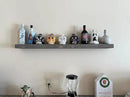 Joel's Antiques - 48 Inch Wooden Floating Shelves for Wall - 48x8x2 in - Made of Natural Wood - Long Heavy Duty Wall - Made in USA - Perfect for Living Room, Kitchen - Grey by CozyNest Decor