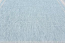 Unique Loom Outdoor Border Collection Area Rug - Soft Border (8' x 11' 4" Rectangle, Aquamarine/ Ivory) by GreenHaven Gardens