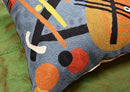 Kandinsky Modern Throw Pillow Cover - Escape | Abstract Pillow | Modern Couch Pillow | Contemporary Pillows | Modern Outdoor Pillow | Mid Century Chair Cushions | Handmade Wool Size 18x18 by CozyNest Decor