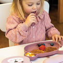 Baby Cutlery with Case - Baby Spoon & Fork Set, Self Feeding Cutlery, Silicone, 6+ Months, Pink by TinyTreasures Baby Boutique