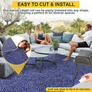 Marine Carpet,6 FT x 14 FT Deep Blue Indoor Outdoor Carpet 0.2" Thick Boat Carpet with Water-Proof TPE Backing, Non-Slide Outdoor Marine Carpet Roll for Home, Patio, Porch, Deck by CozyNest Decor