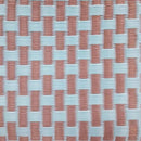Mad Mats Geometric Outdoor Rug, Reversible Plastic Mat (6' x 9', Basket Weave - Sand/Aqua) by GreenHaven Gardens