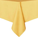 sancua Rectangle Tablecloth - 60 x 120 Inch - Stain and Wrinkle Resistant Washable Polyester Table Cloth, Decorative Fabric Table Cover for Dining Tables, Buffet Parties and Camping, Yellow by CozyNest Decor