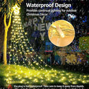 BlcTec Outdoor Christmas Decorations, 317 LED Christmas Lights with 9 Strands 11.9ft Waterfall Christmas Tree Lights, 8 Modes, Waterproof, Topper Star & Timer for Yard Patio Xmas Décor, Warm White by GreenHaven Gardens
