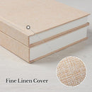 Photo Album 5x7 with Writing Space Linen Cover 5x7 Photo Album Book Holds 30 Photos Ideal for Wedding Theme-Album and Baby Photo Albums (Beige,30 Pockets) by TinyTreasures Baby Boutique