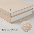 Photo Album 5x7 with Writing Space Linen Cover 5x7 Photo Album Book Holds 20 Photos Ideal for Wedding Theme-Album and Baby Photo Albums (Beige,20 Pockets) by TinyTreasures Baby Boutique
