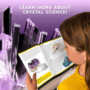 National Geographic Mega Crystal Growing Kit - Grow 6 Crystals with Light-Up Stand, Science Gifts for Kids 8-12 by TinyTreasures Baby Boutique