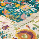 Boho Throw Blanket for Bed, 100% Cotton Soft Rustic Quilt Fall Blanket, 90"x98" Floral Printed Farmhouse Decor Bed Blankets, All Season Rustic Reversible Bohemian Throw Quilt by CozyNest Decor