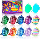 12PCS 3D Printed Dragon Eggs with Dragon Inside, Cool Stuff Fun Gifts, Mini Dragon Egg Set Articulated Crystal Dragon Fidget Toy for Adults Teens Boy Gifts Easter Basket Stuffers by TinyTreasures Baby Boutique