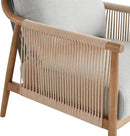 CHITA Braid Armchair Set of 2, Modern Accent Chair for Living Room, Light Grey by CozyNest Decor