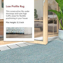 nuLOOM 8' x 10' Solid Hand Braided Indoor/Outdoor Area Rug, Pet-Friendly, High Traffic, Weather Resistant, for Patio, Balcony, Bedroom, Living Room, Dining Room, Wynn Aqua by GreenHaven Gardens