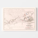 Vintage Map of the Battle of Barossa, 1811