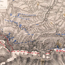 Vintage Map of the Battle of Busaco, 1810