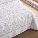 MarCielo 3-Piece 100% Cotton Oversized Bedspread Lightweight Quilt Coverlet Embroidery Farmhouse Bedding Set(TL Floral White,Oversized Queen (100"x106")) by CozyNest Decor