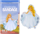 BioSwiss Bandages, Princess Cinderella Shaped Self Adhesive Bandage, Latex Free Sterile Wound Care, Fun First Aid Kit Supplies for Kids and Adults, 50 Count by TinyTreasures Baby Boutique