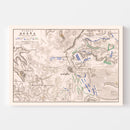 Vintage Map of the Battle of Ocana, 1809