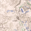 Vintage Map of the Battle of Ocana, 1809