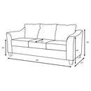 Ralston - Sofa With Accent Pillows - Gray by HouseOfZazla
