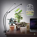 Bloom Lume LED Grow Lights for Indoor Plants Full Spectrum - Features Multi-Mode Color Spectrums, Dimmable, Auto Timer, Clip on Goosneck Plant Lamp by GreenHaven Gardens