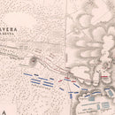 Vintage Map of the Battle of Talavera de la Reyna, 1809